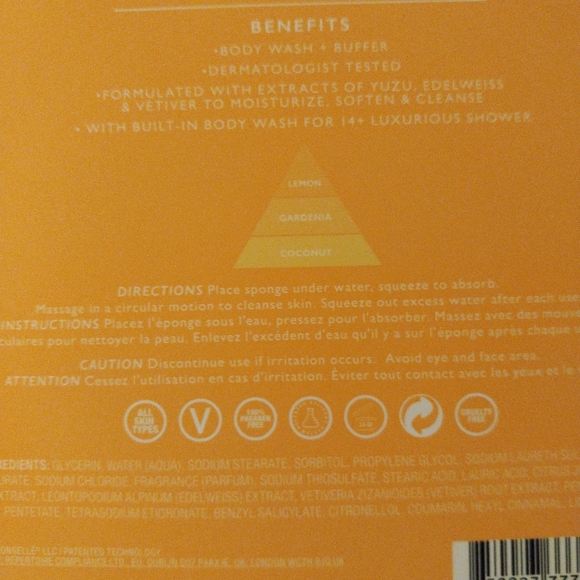 ๐๏ธSPONGELLE CITRON BLOOM BODY WASH INFUSED BUFFER 14+ USES - Picture 7 of 8